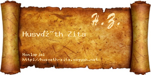 Husvéth Zita névjegykártya